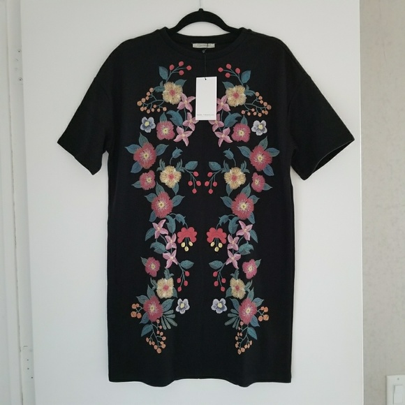 Zara | Dresses | Zara Floral Sweater 